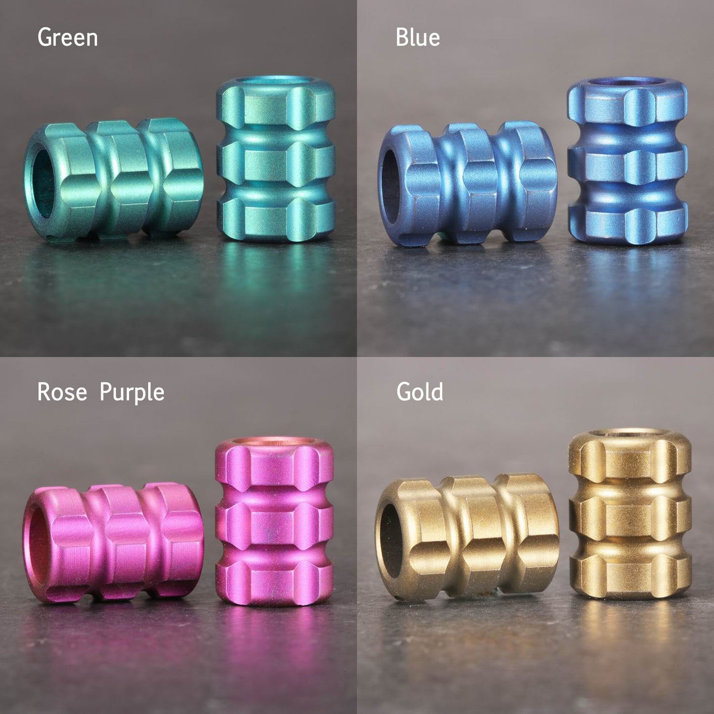 Paracord bead "Titanium Bead C" knife bead-lanyard bead-EDC bead-custom bead-gift for men-bracelet bead
