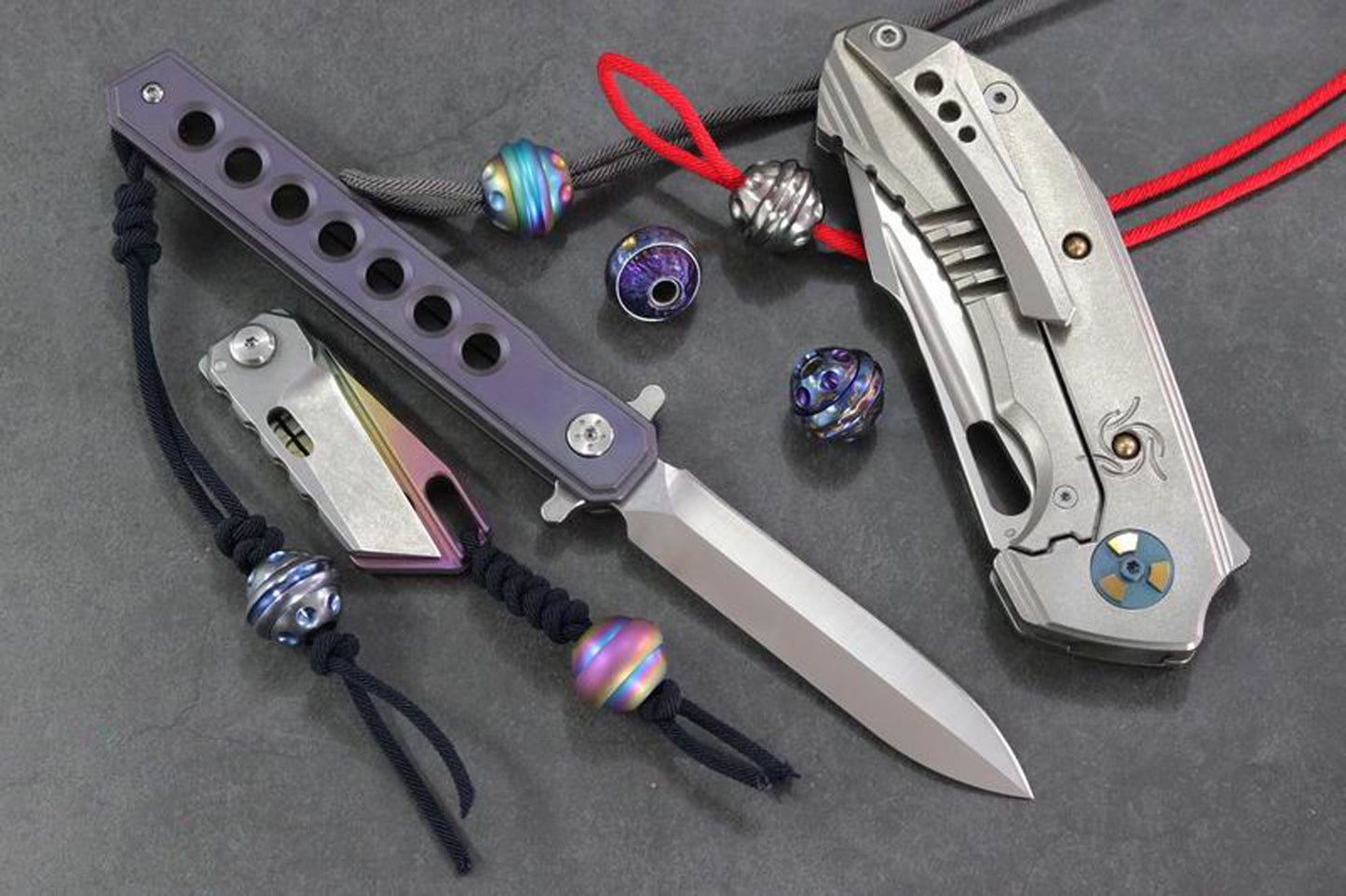 Paracord bead "Saturn Fidget Spinner A" handmade knife bead-lanyard bead-EDC bead-custom bead-gift for men-bracelet bead