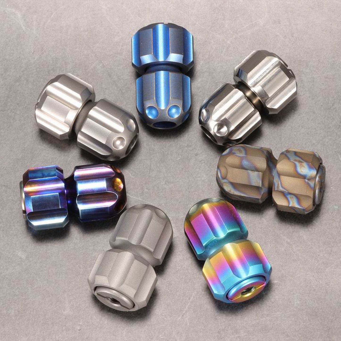 Fidget Spinner Paracord bead "Titanium Big Bomb Shape bead" knife bead-lanyard bead-EDC bead-custom bead-gift for men-bracelet bead