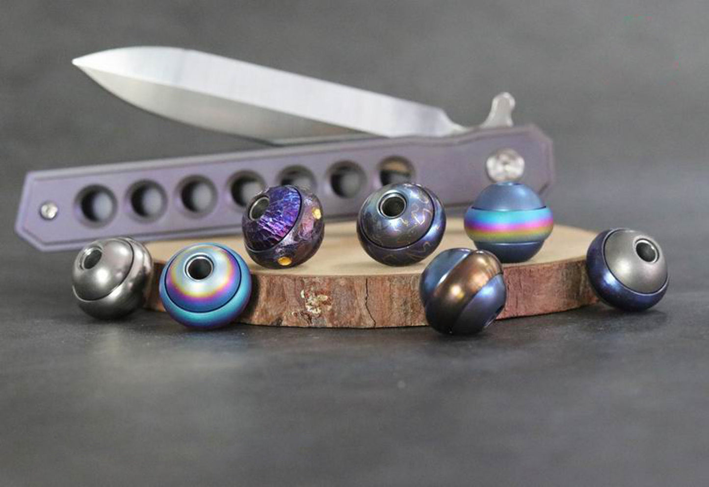 Paracord bead "Saturn Fidget Spinner A" handmade knife bead-lanyard bead-EDC bead-custom bead-gift for men-bracelet bead