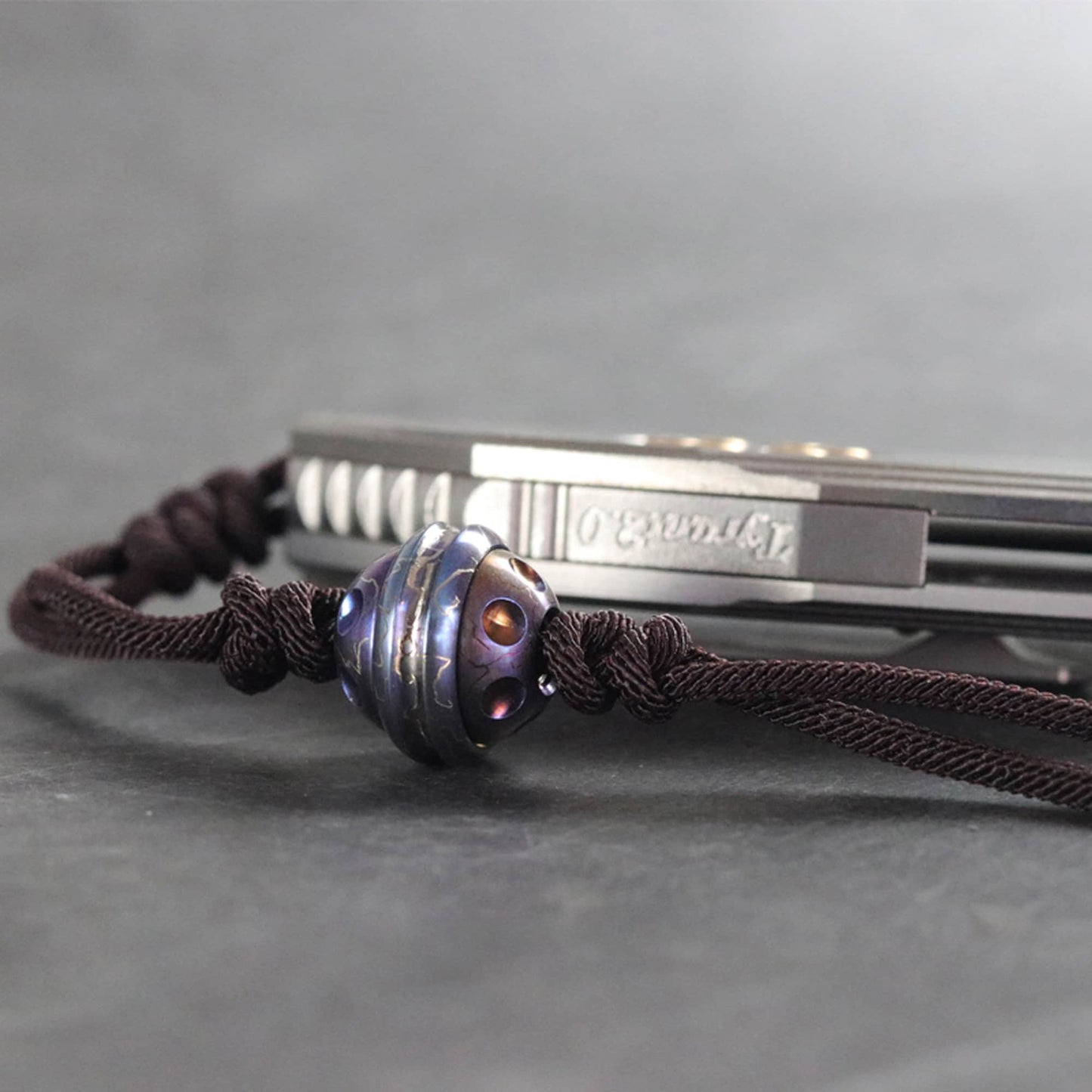 Paracord bead "Saturn Fidget Spinner B" knife bead-lanyard bead-EDC bead-custom bead-gift for men-bracelet bead