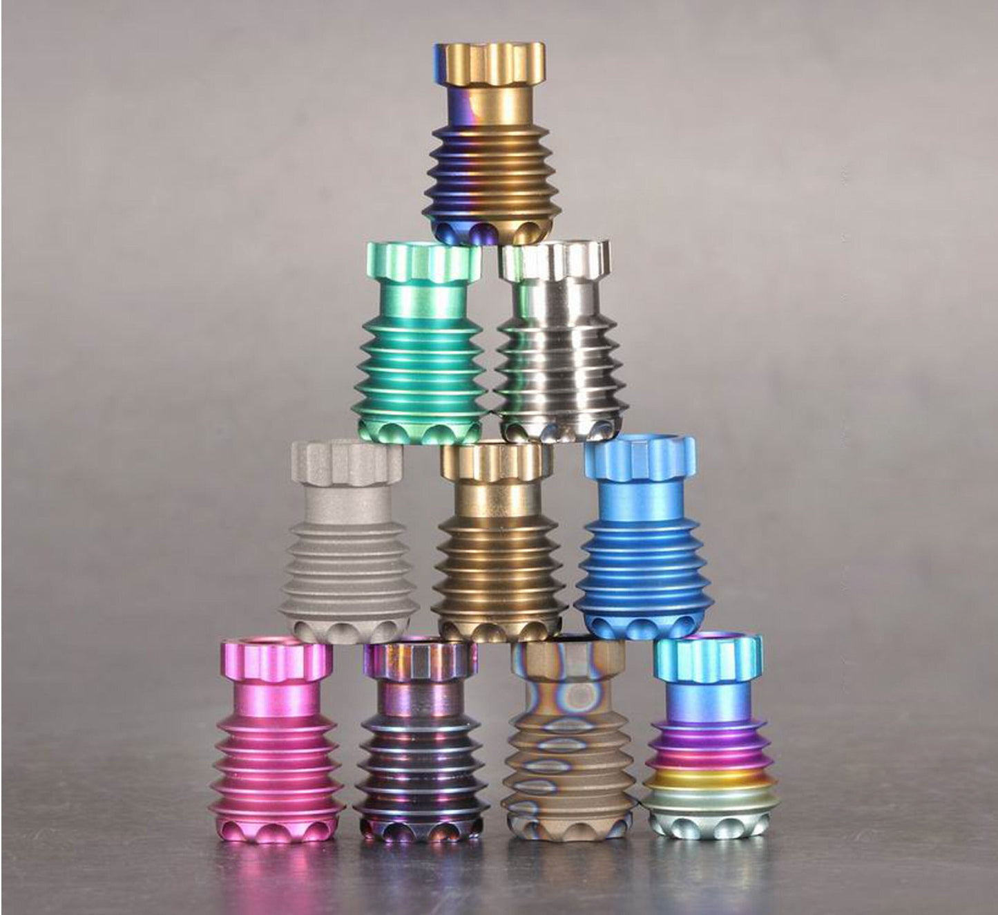 Paracord bead "Titanium Bead F Torpedo" knife bead-lanyard bead-EDC bead-custom bead-gift for men-bracelet bead