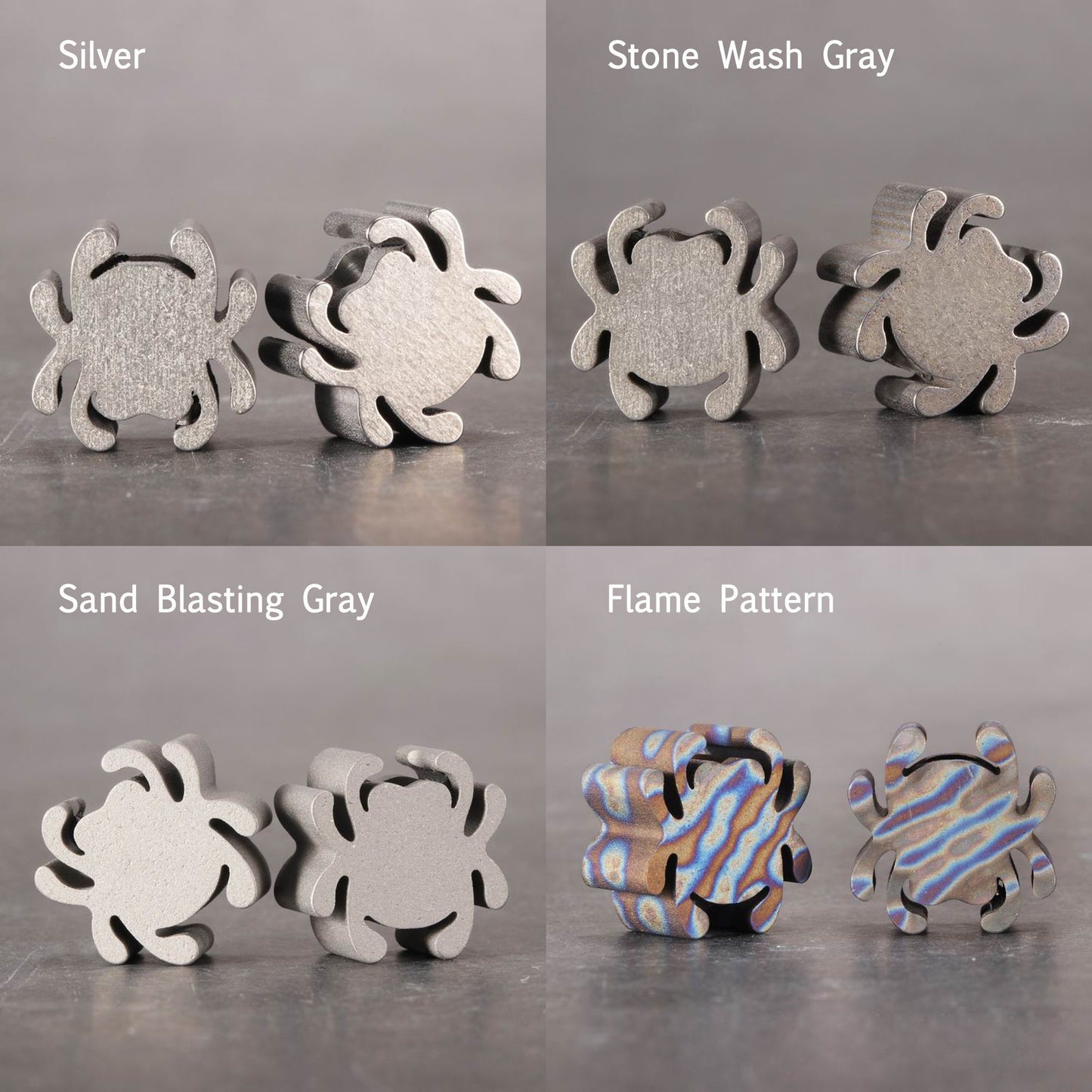 Paracord bead "Titanium Spider" knife bead-lanyard bead-EDC bead-custom bead-gift for men-bracelet bead
