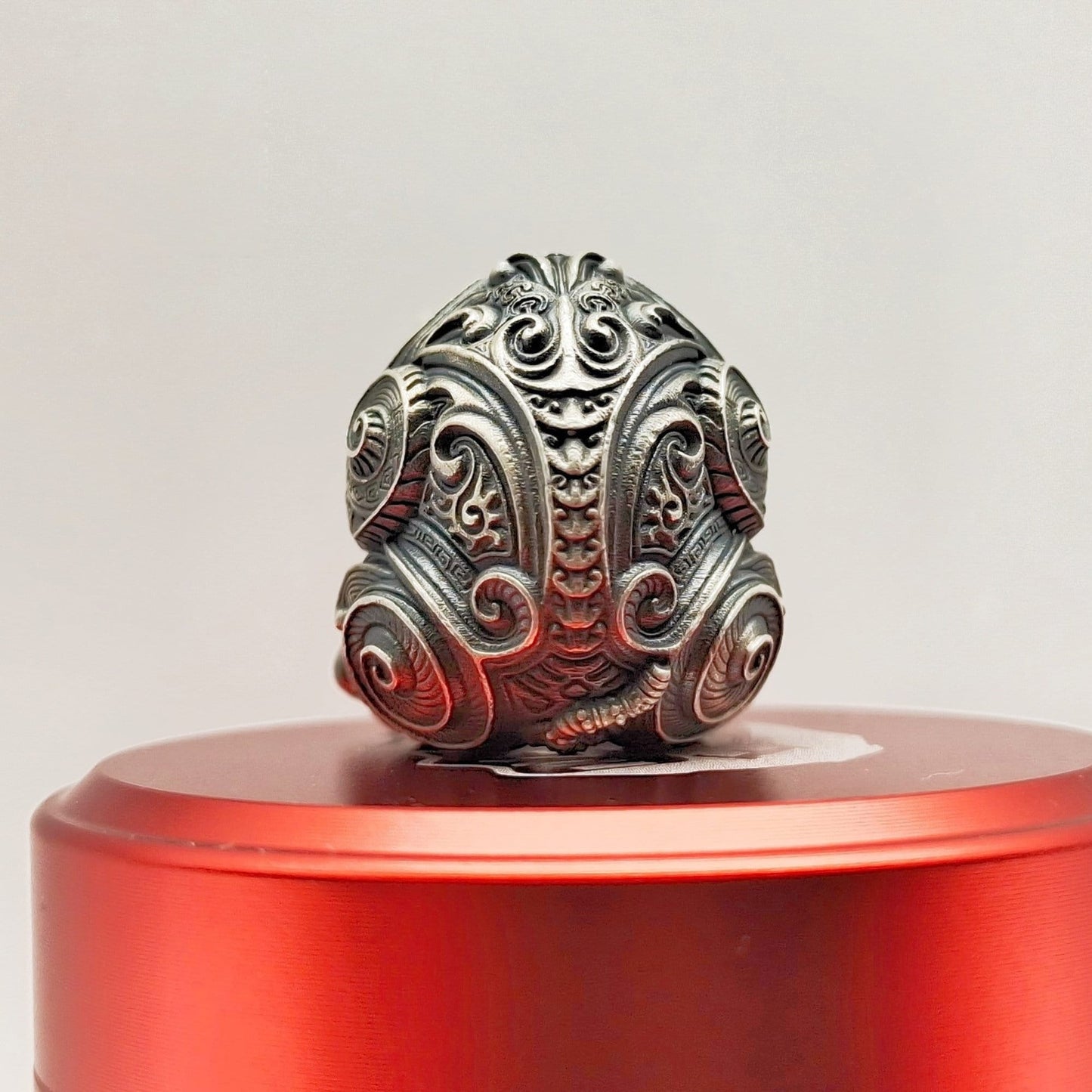 Paracord Bead "Rhinoceros Pattern Style" Handmade knife bead-lanyard bead-EDC bead-animal bead-gift for men-bracelet bead