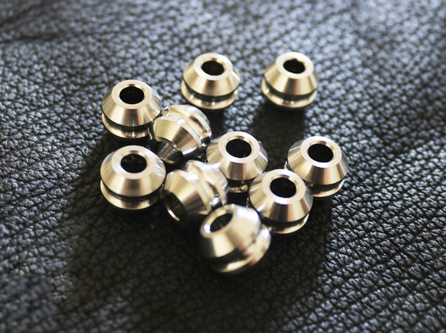 Paracord bead "Titanium Bead with rubber rings " knife bead-lanyard bead-EDC bead-custom bead-gift for men-bracelet bead