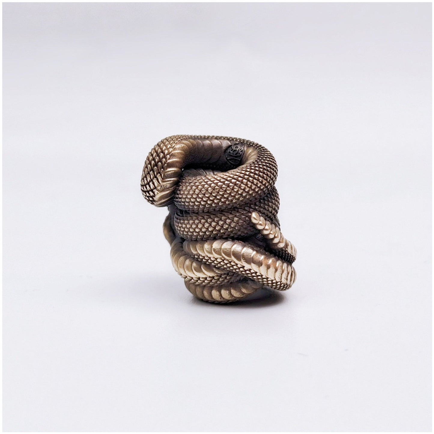 Paracord Bead "Rattlesnake" knife bead-lanyard bead-EDC bead-animal bead-custom bead-gift for men-bracelet bead paracord bracelet
