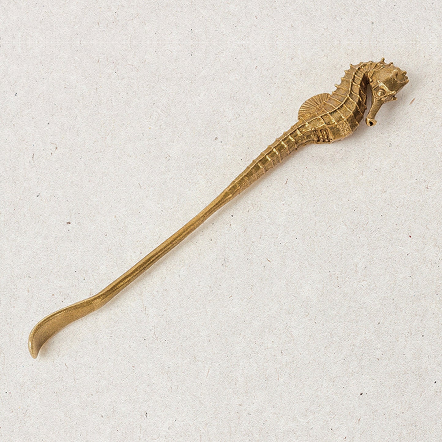 Sea Horse ear spoon brass sea horse EDC charm Gothic and punk accessory Fishermen gift Father gift husband gift deep sea lover