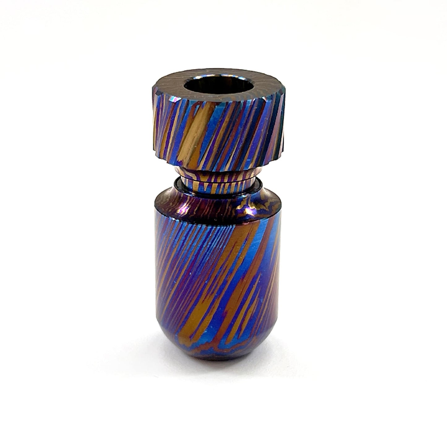 Paracord Bead Timascus Torpedo Tin Fish Shape Titanium Brass Alloy lanyard knife bead-EDC-custom bead-gift for men bracelet of paracord