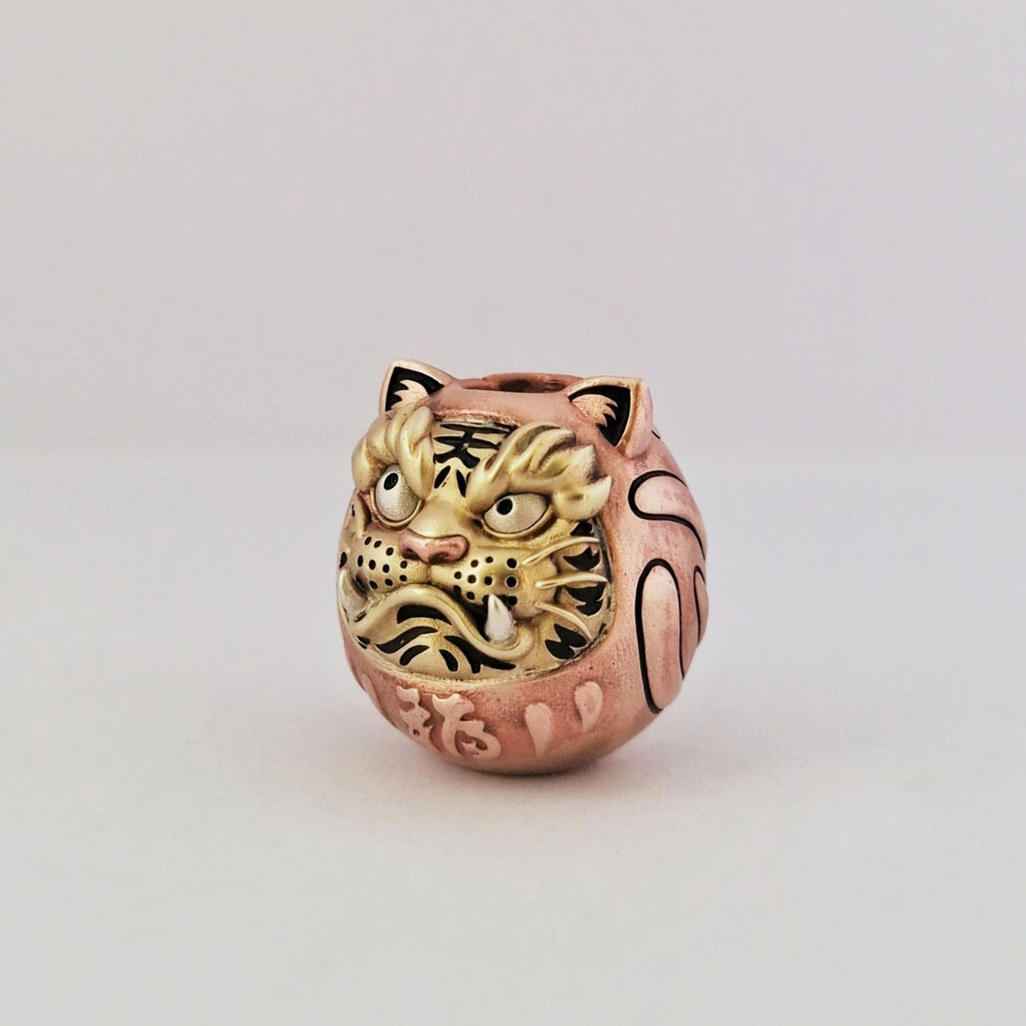 Paracord Bead "Daruma Tiger" knife bead-lanyard bead-EDC bead-custom bead-gift for men-bracelet bead paracord bracelet