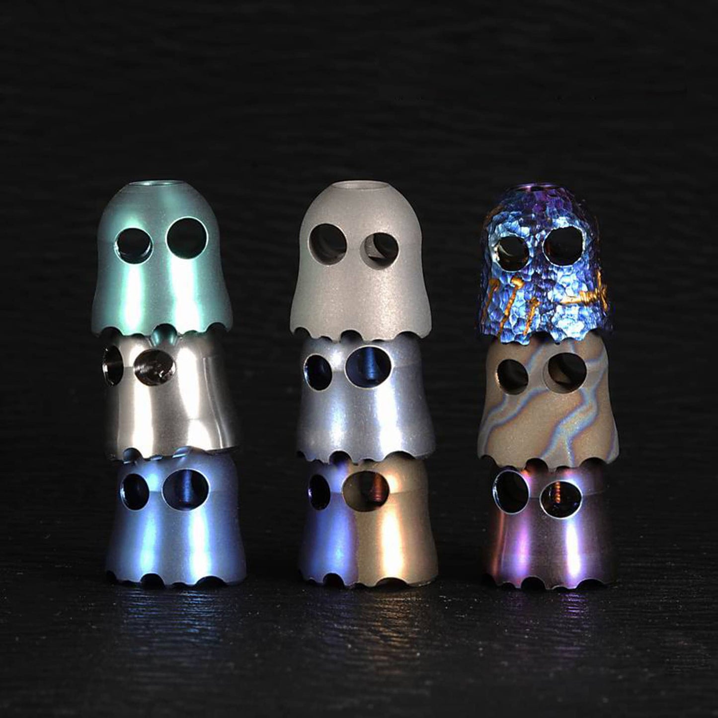 Paracord bead "Hand Engraved Titanium Bead"" knife bead-lanyard bead-EDC bead-custom bead-gift for men-bracelet bead