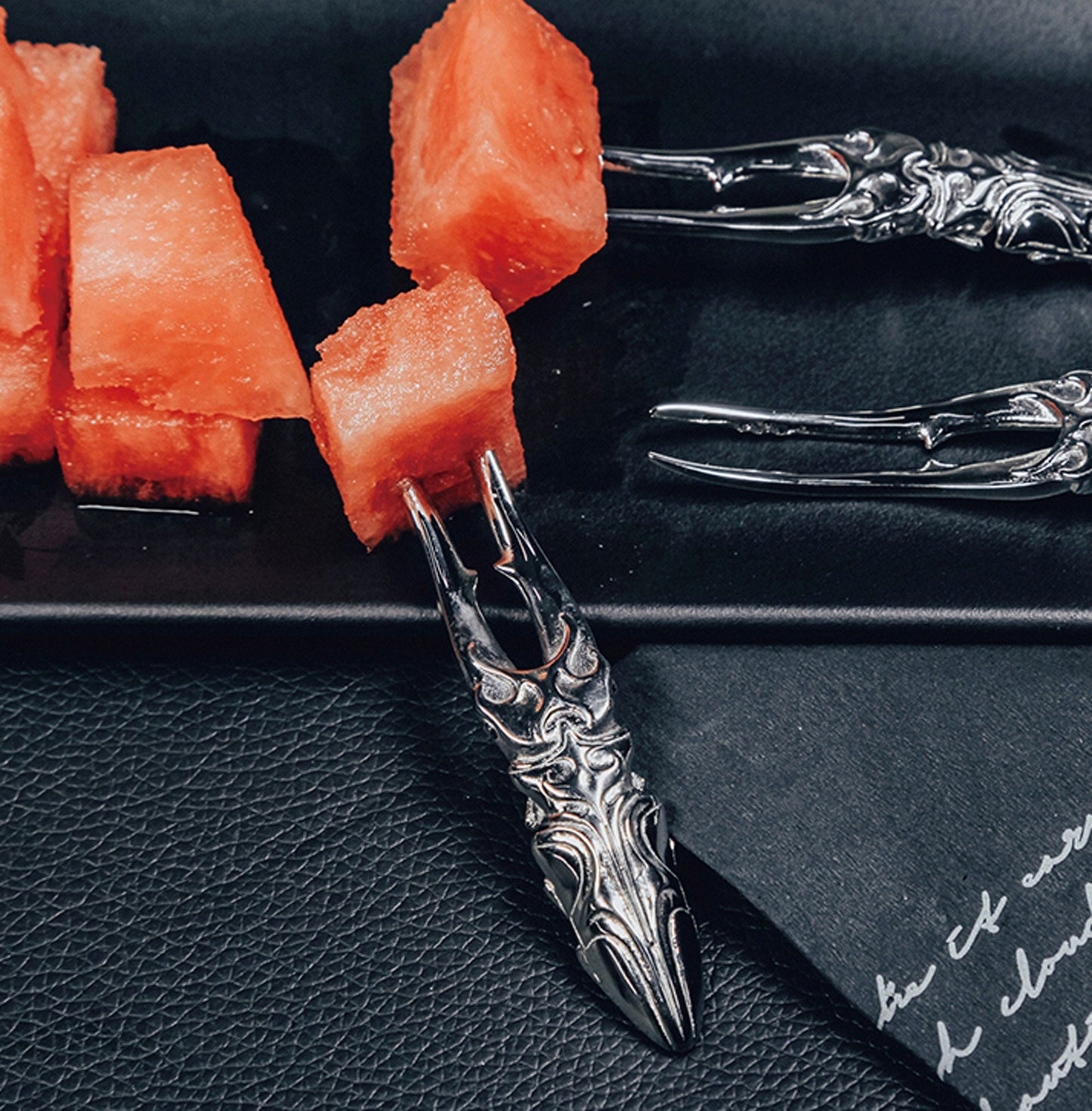 Dynastes Fruit Fork Party Gabeln Party Appetizer Fork Solid 316L Stainless steel EDC beetles lover Father gift, husband gift, best man