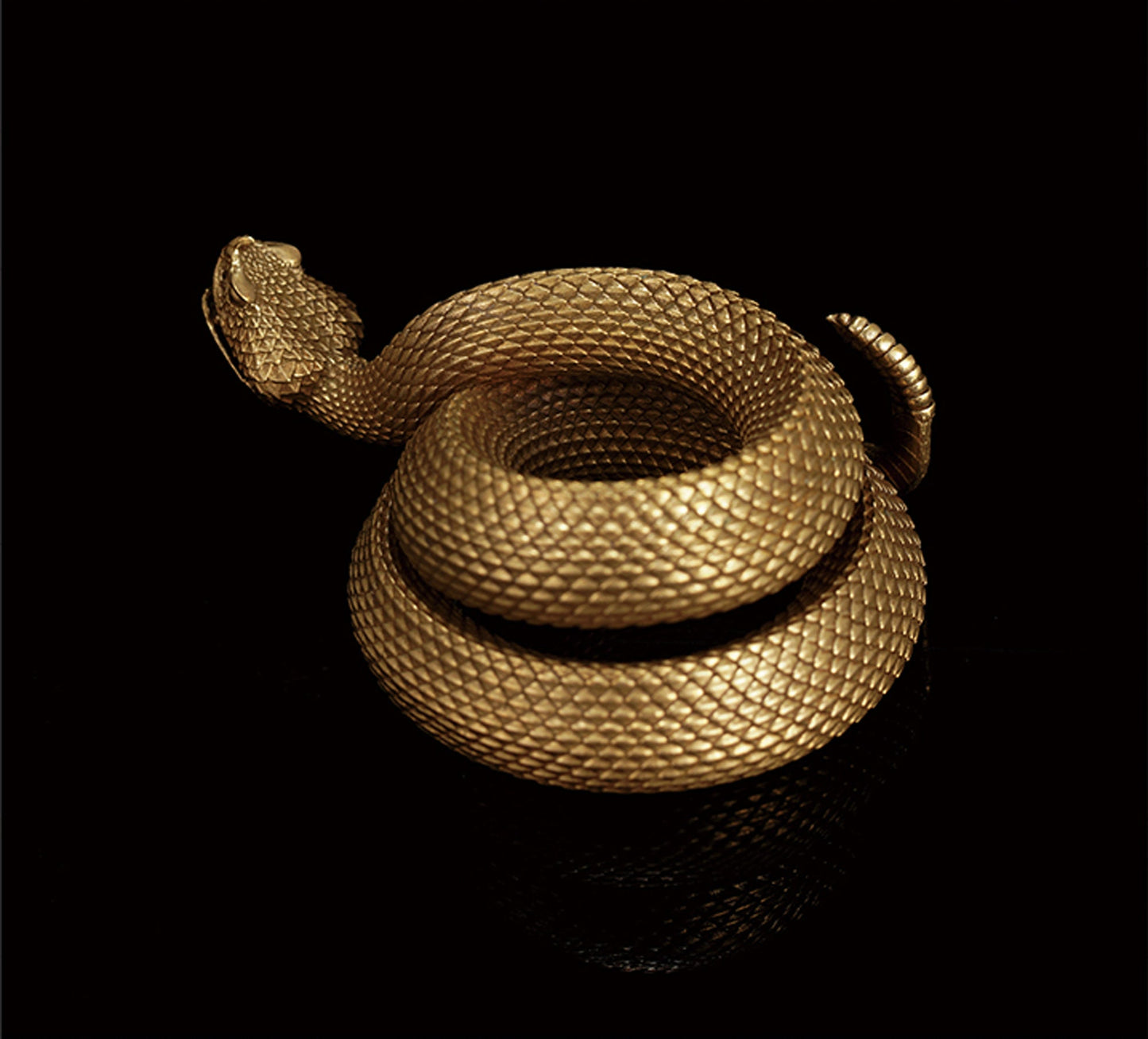 Rattlesnake Pen Holder desk decoration Solid Brass Handmade EDC charm Gothic and punk accessory Father gift, man gift