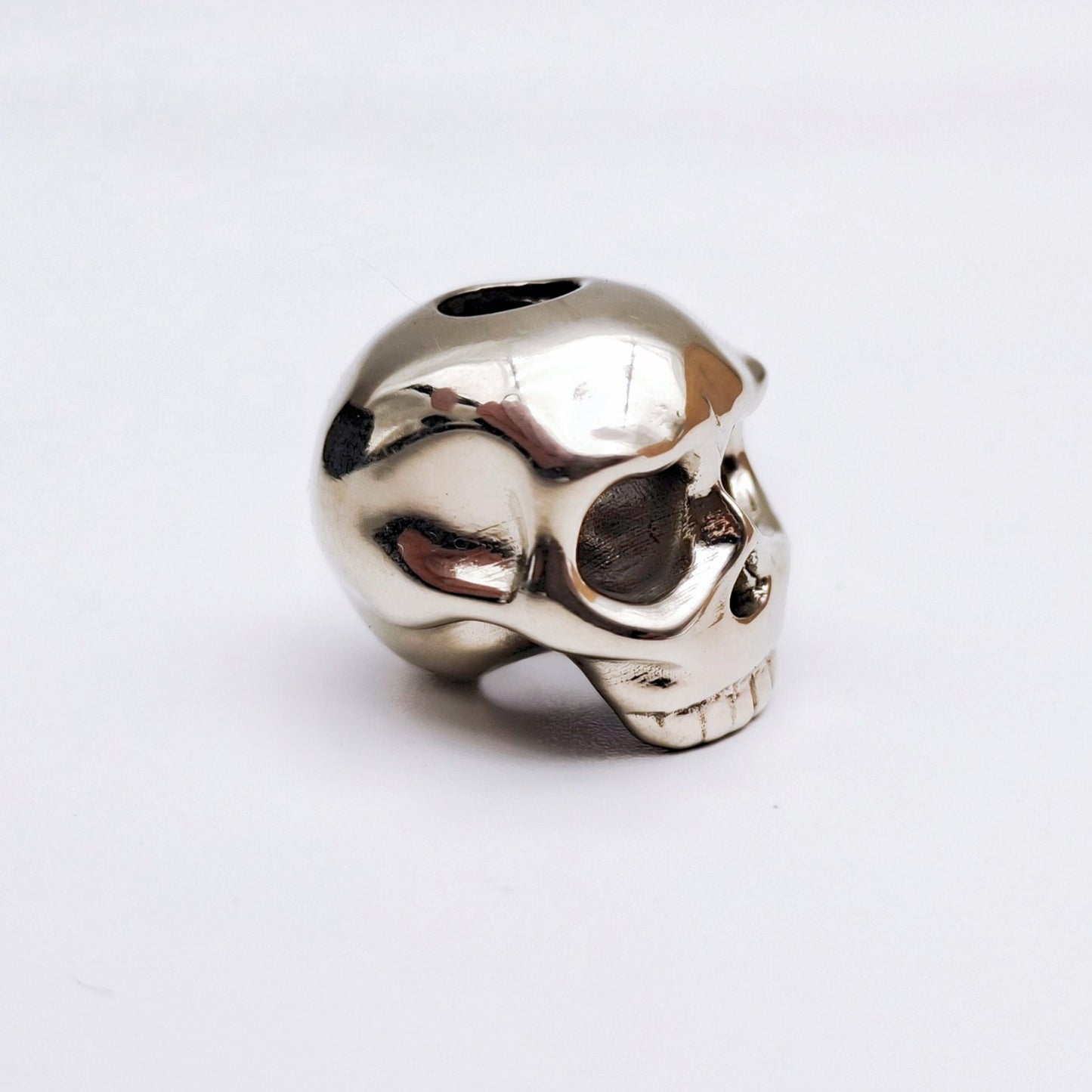 Paracord Bead "Cute Skull" knife bead- Handmade lanyard bead-EDC bead-custom bead-gift for men-bracelet bead paracord bracelet