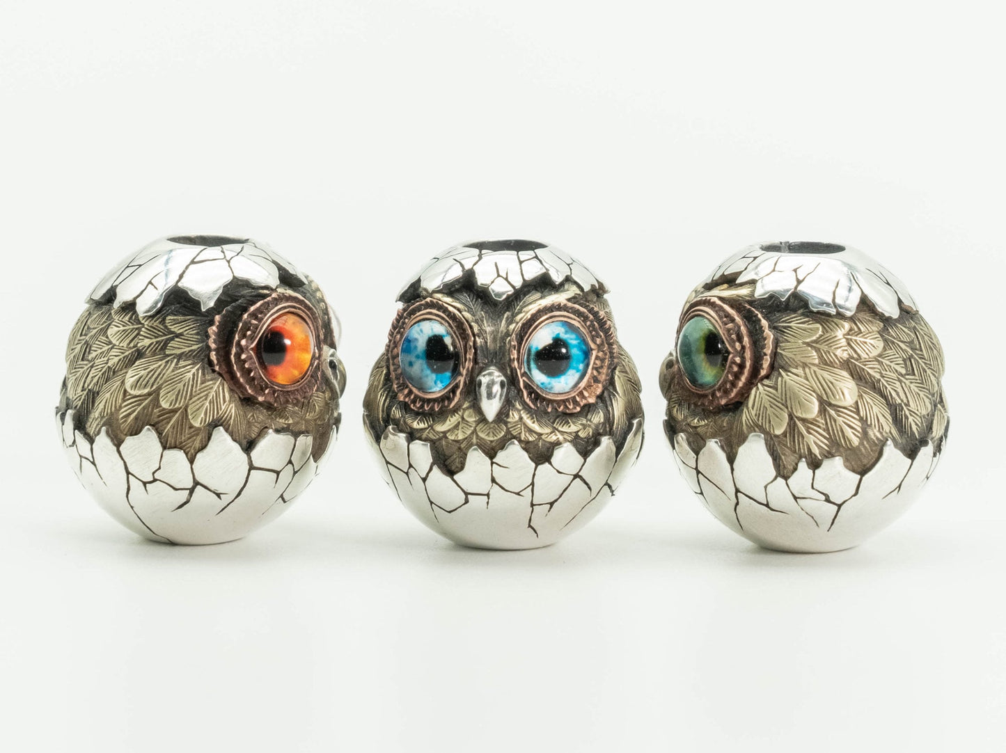 Paracord Bead "Baby Owl Out of Egg" knife bead-lanyard bead-EDC bead-custom bead-gift for men-bracelet bead paracord bracelet