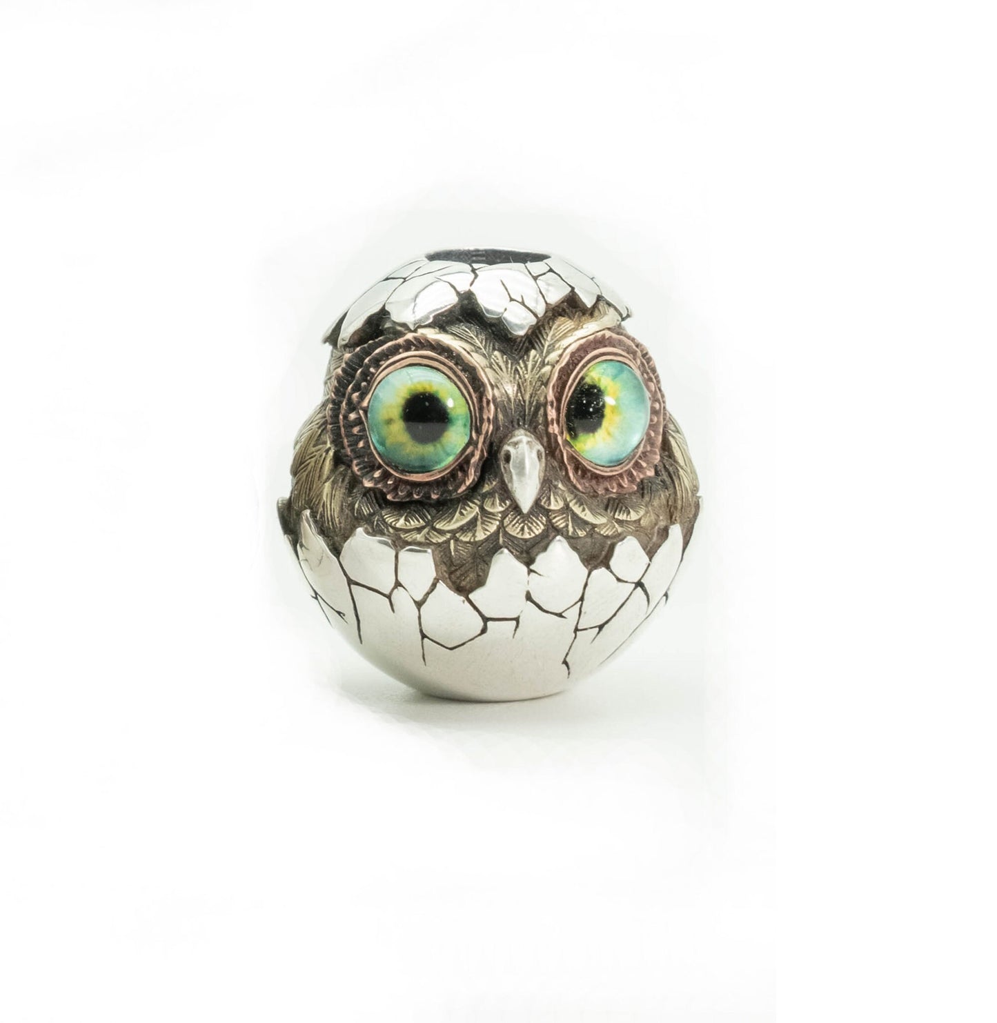 Paracord Bead "Baby Owl Out of Egg" knife bead-lanyard bead-EDC bead-custom bead-gift for men-bracelet bead paracord bracelet