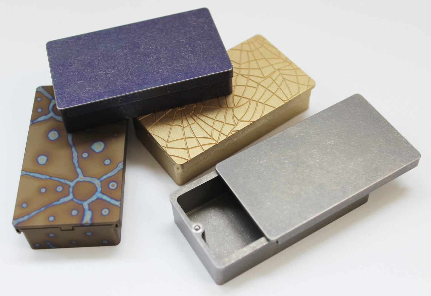 Titanium Case EDC storage case pill case matchbox charm Gothic and punk accessory Men gift Father gift husband gift