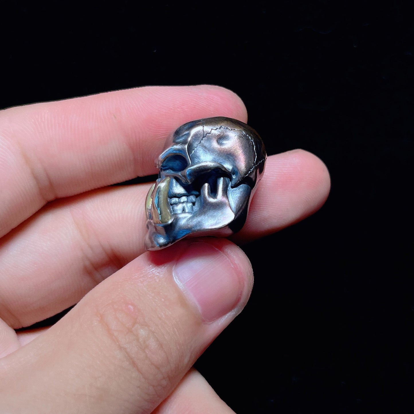 Paracord Bead "Orcs Skull" knife bead-lanyard bead-EDC bead-animal bead-gift for men-bracelet bead paracord bracelet