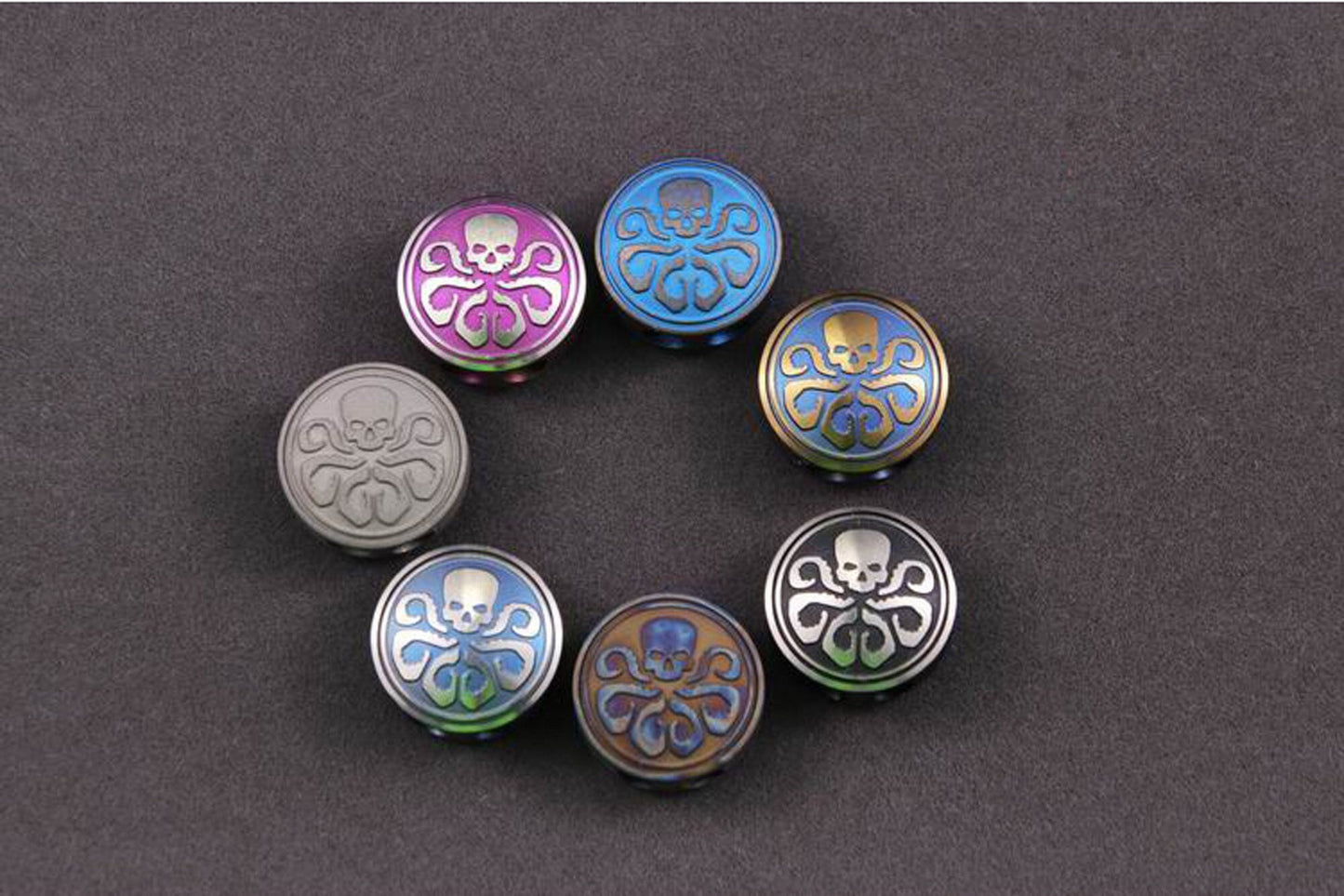 Paracord bead "Hydra Avengers Titanium Bead S" knife bead-lanyard bead-EDC bead-custom bead-gift for men-bracelet bead
