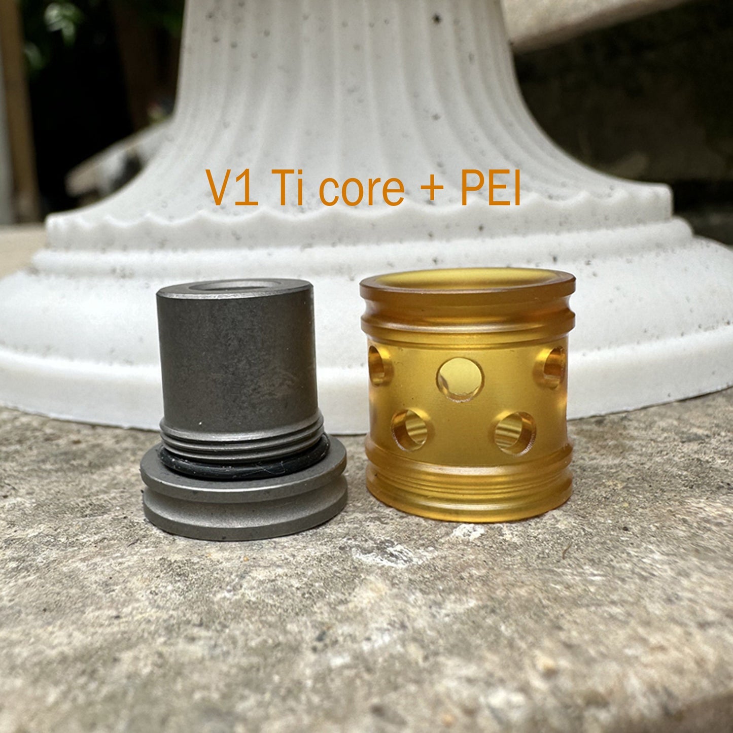Paracord bead "PEI + Ti" knife bead-lanyard bead-EDC bead-custom bead-gift for men-bracelet bead