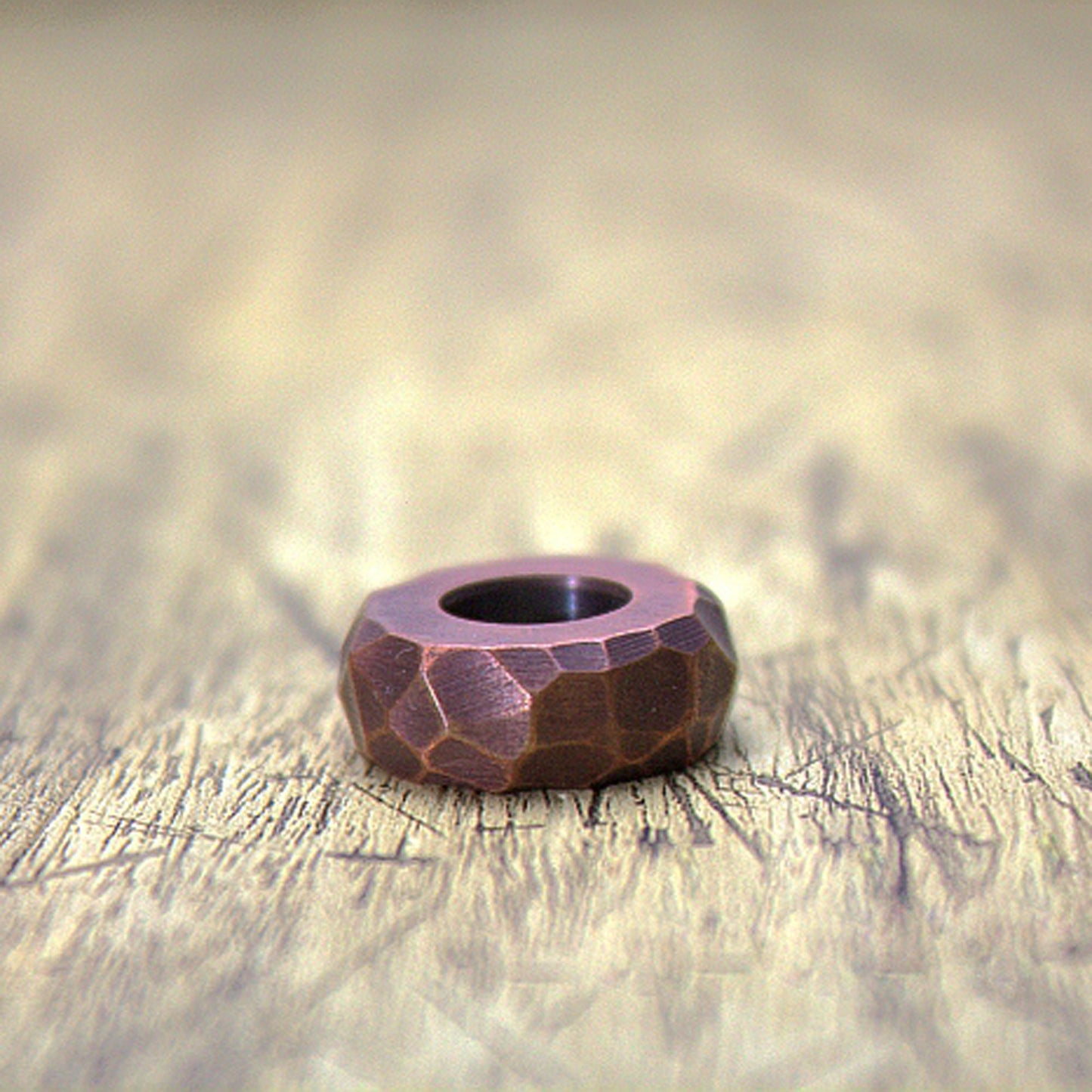 Paracord bead "Red Copper Bead" Handmade lanyard knife bead-EDC-custom bead-gift for men-bracelet of paracord-