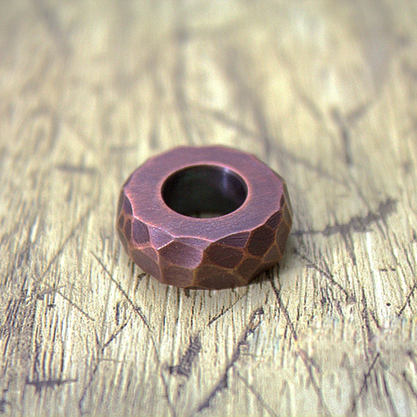 Paracord bead "Red Copper Bead" Handmade lanyard knife bead-EDC-custom bead-gift for men-bracelet of paracord-