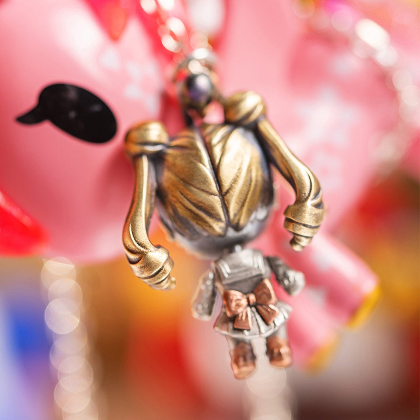 Sailor Moon doll with movable joints necklace for girl or boy Handmade S925 Solid Sterling Silver Swarovski pearl wedding gift women Jewelry
