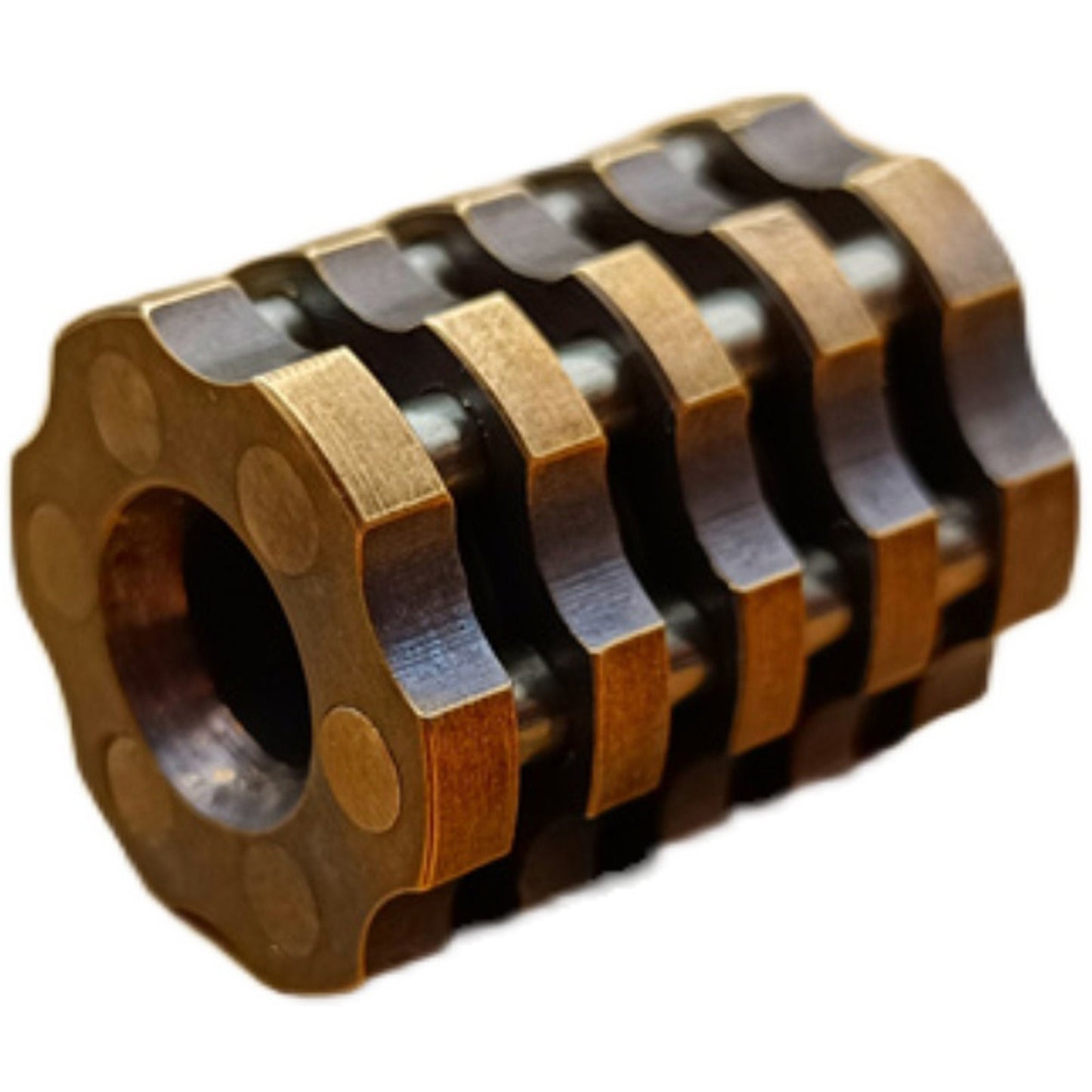 Paracord bead "Engine Cylinder Block" Brass bead lanyard knife bead-EDC-custom bead-gift for men-bracelet of paracord- EDC bead