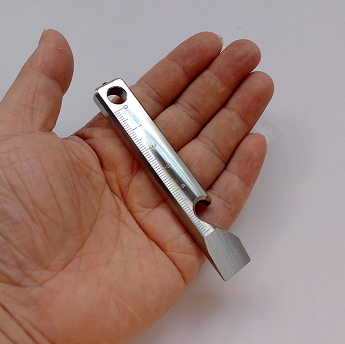 Prybar Bottle Opener Titanium EDC Multi Tool ruler Wrecking Bar All-in-one Pocket Gear