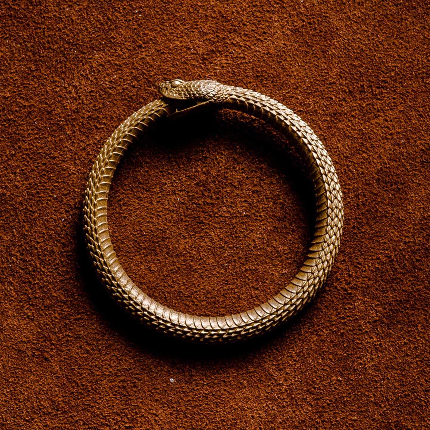 Rattlesnake key ring Snake key chain Ouroboros Solid Brass Key ring EDC charm Gothic and punk accessory Father gift, husband gift, man gift