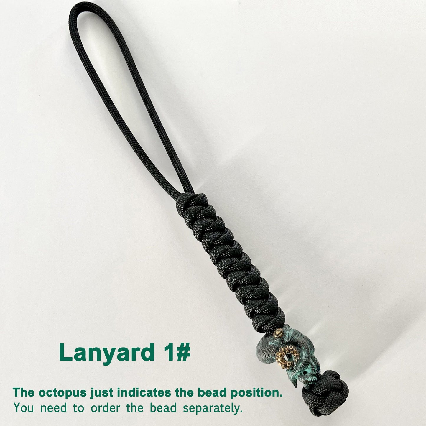 550bl Paracord Lanyard handmade knife lanyard EDC-custom bead-gift for men-Cool zipper puller-zipper head EDC