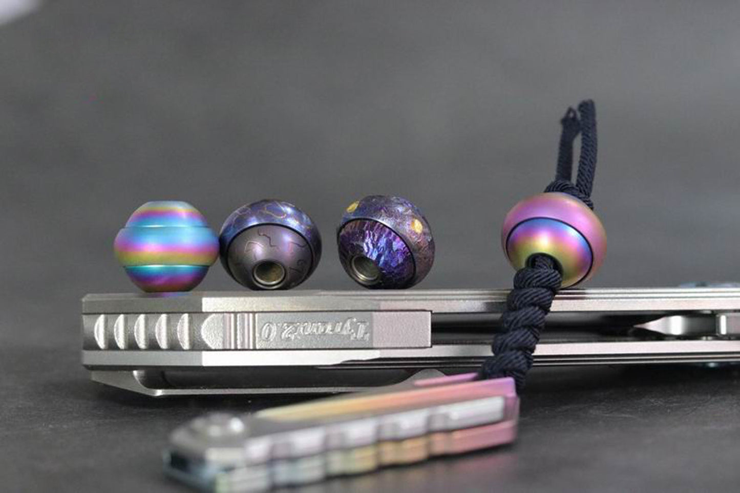 Paracord bead "Saturn Fidget Spinner A" handmade knife bead-lanyard bead-EDC bead-custom bead-gift for men-bracelet bead