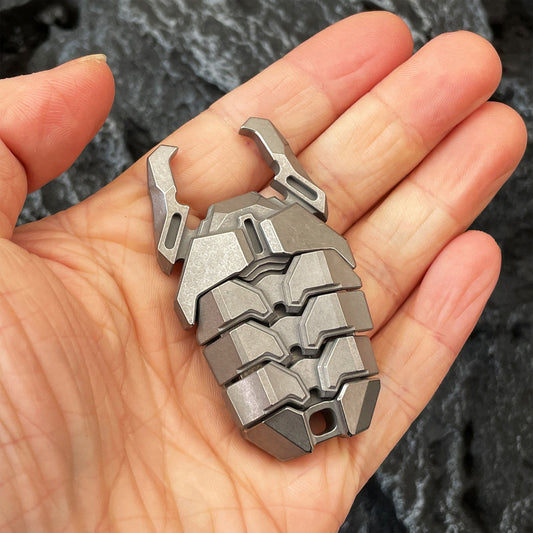 Ti Beetle EDC Fidget Toy, key press, finger press toy, Stress Relief Toy, Titanium Bottle Opener-EDC-custom bead-gift for men