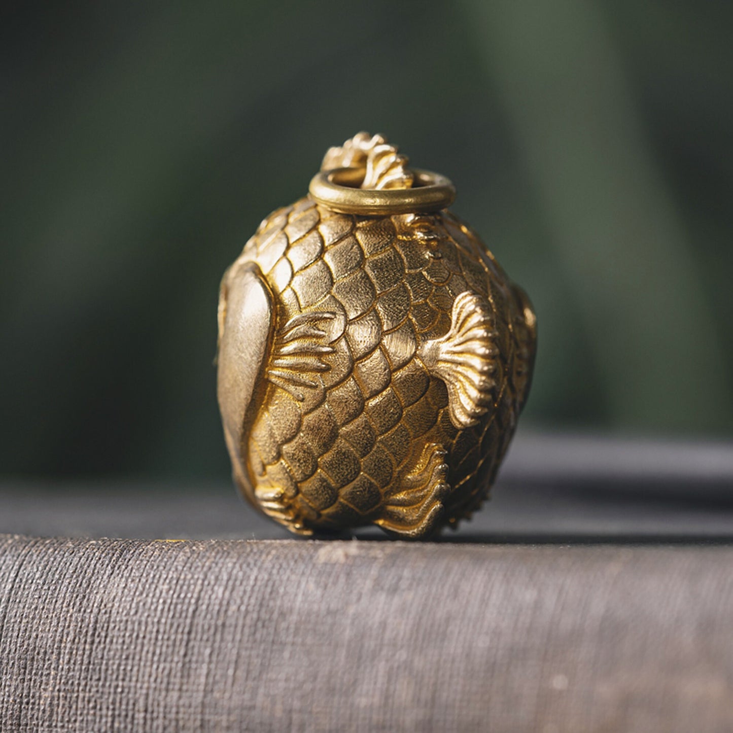 Piranha key chain Solid Brass bird Key ring EDC charm Gothic and punk accessory deep sea lover Father gift, husband gift, best man gift