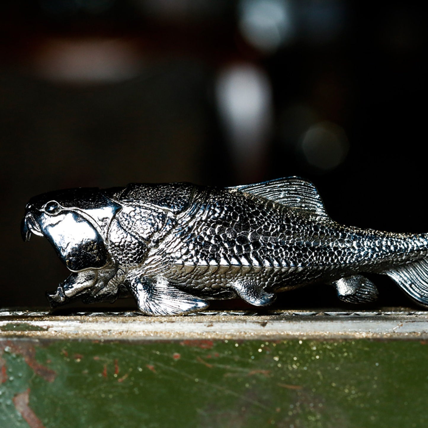 Dunkleosteus bottle opener Stainless steel fish shape opener EDC charm Gothic and punk accessory Fishermen gift Father gift husband gift
