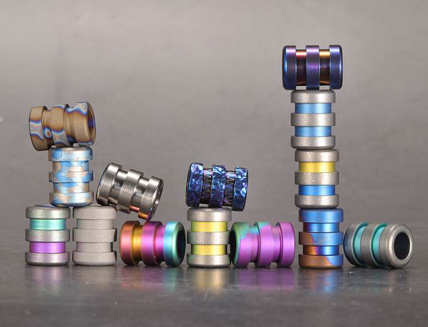 Paracord bead "Titanium Bead B" knife bead-lanyard bead-EDC bead-custom bead-gift for men-bracelet bead