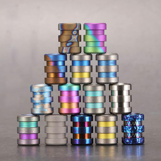 Paracord bead "Titanium Bead B" knife bead-lanyard bead-EDC bead-custom bead-gift for men-bracelet bead
