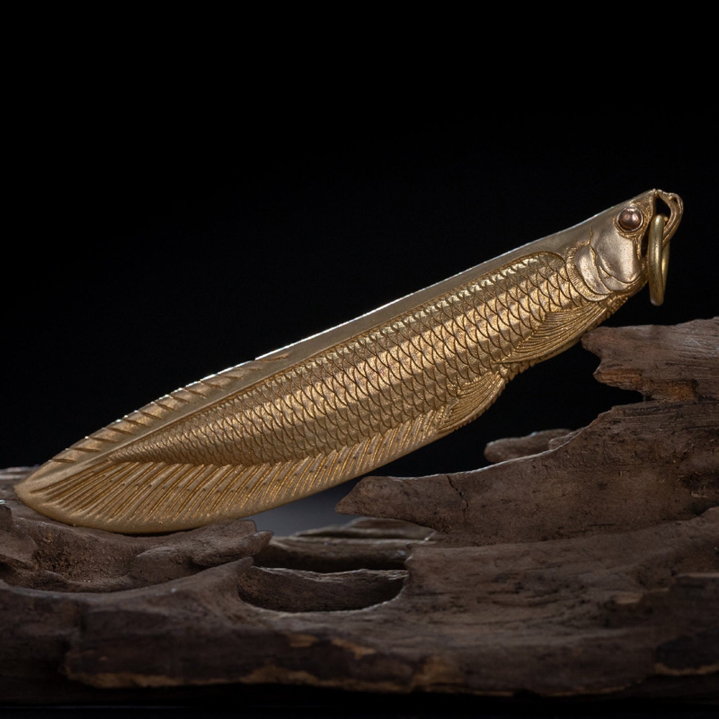 Arowana Fish shape blunt knife box opener letter opener EDC charm Gothic and punk accessory Fishermen gift Father gift husband gift