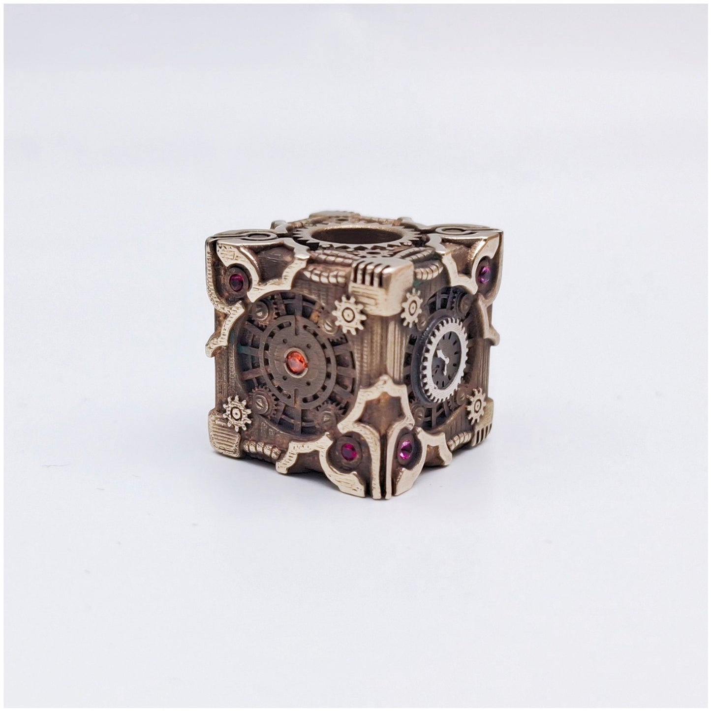 Paracord Bead "Mechanical Cube" knife bead-lanyard bead-EDC bead-custom bead-gift for men-bracelet bead paracord bracelet