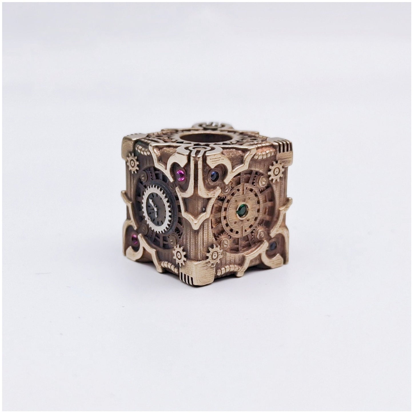 Paracord Bead "Mechanical Cube" knife bead-lanyard bead-EDC bead-custom bead-gift for men-bracelet bead paracord bracelet