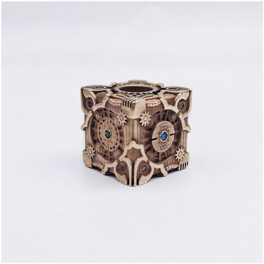 Paracord Bead "Mechanical Cube" knife bead-lanyard bead-EDC bead-custom bead-gift for men-bracelet bead paracord bracelet