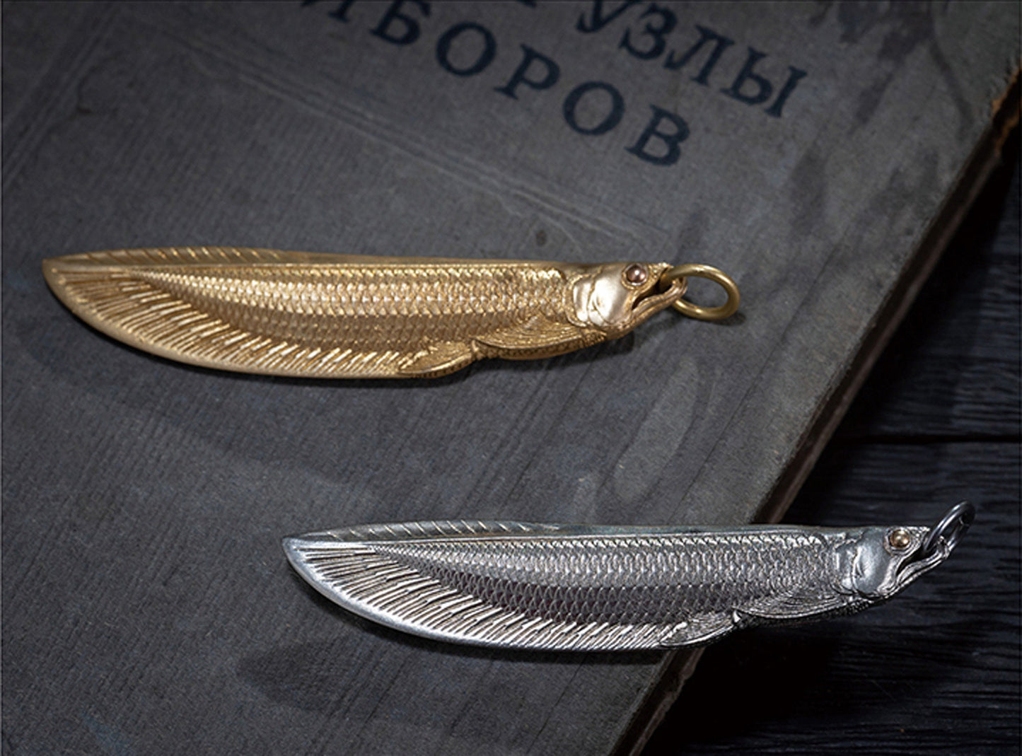 Arowana Fish shape blunt knife box opener letter opener EDC charm Gothic and punk accessory Fishermen gift Father gift husband gift