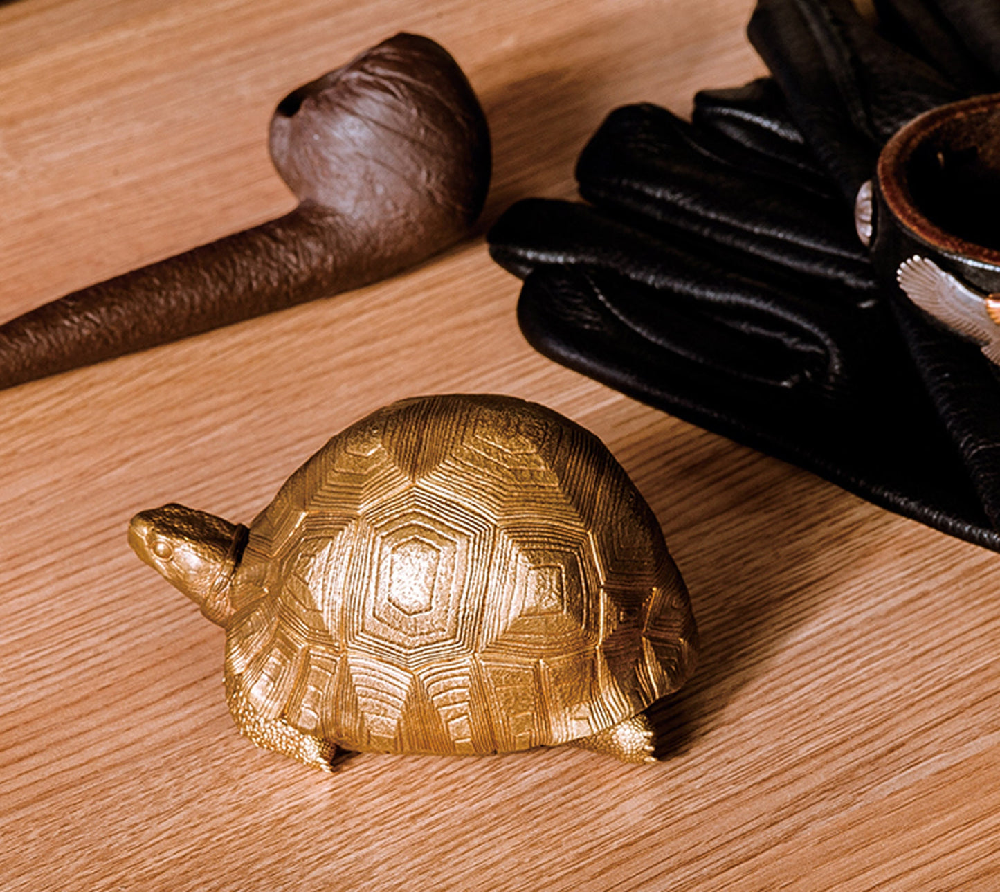 Brass Tortoise Tray Desk Decoration Red Copper Turtle EDC charm Gothic and punk accessory Father gift, husband gift, best man gift