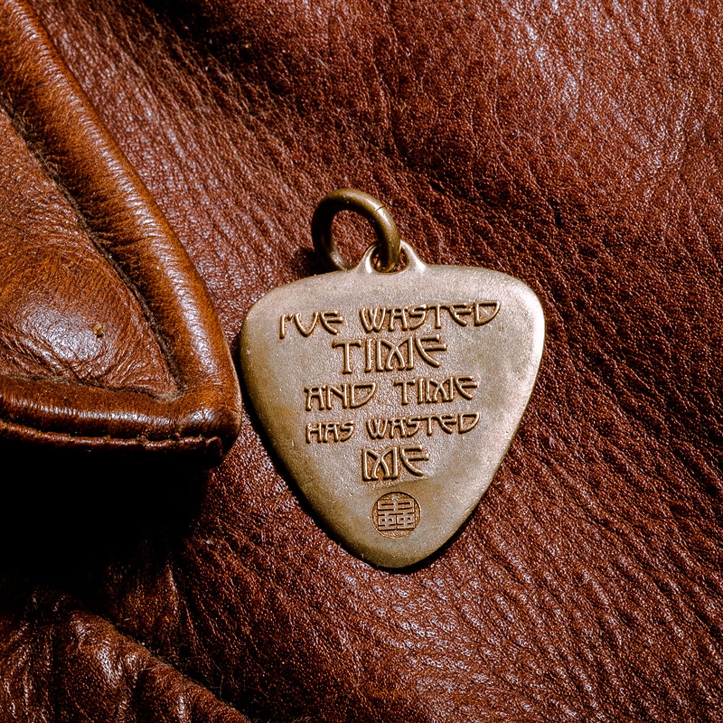 Trilobita Guitar Pick key chain Solid Brass EDC charm Gothic and punk accessory guitarist gift, music lovers gift, best man gift