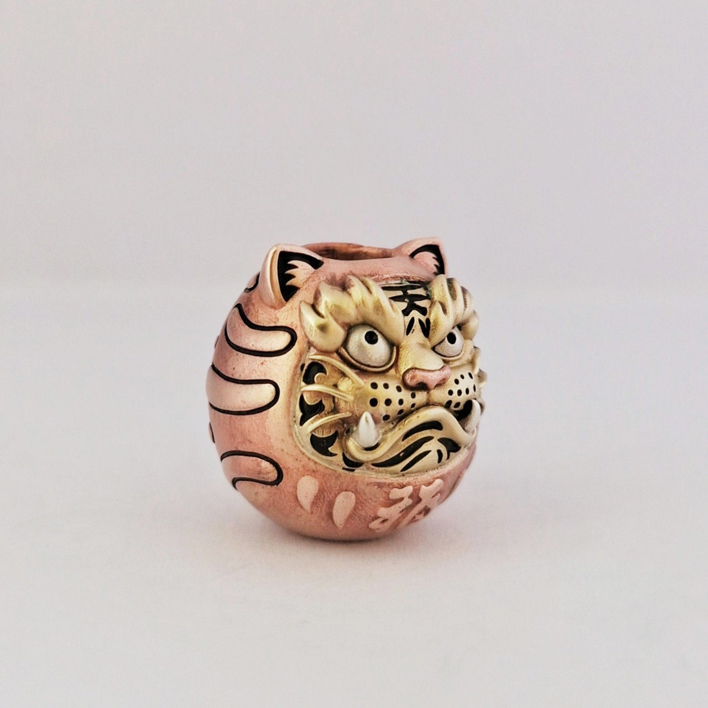 Paracord Bead "Daruma Tiger" knife bead-lanyard bead-EDC bead-custom bead-gift for men-bracelet bead paracord bracelet