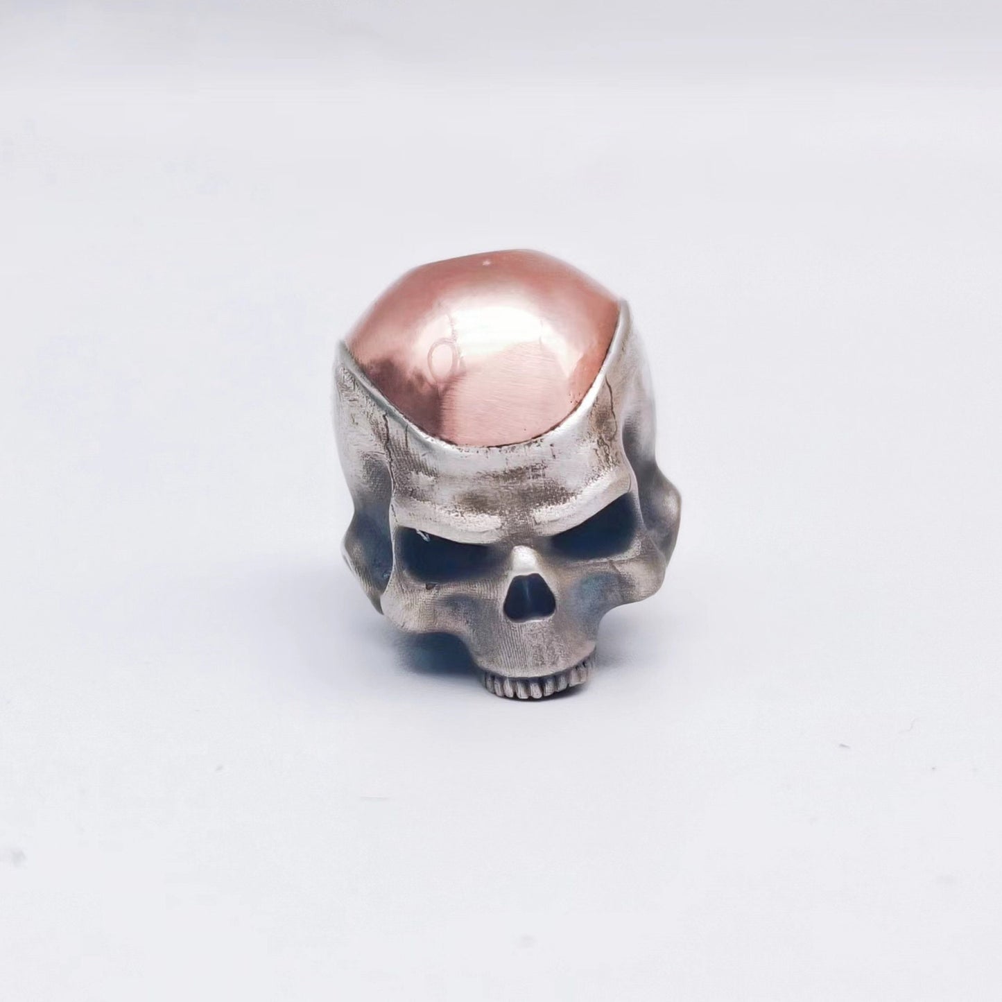 Silver Paracord Bead "S925 Silver Frieza Skull" knife bead- Handmade lanyard bead-EDC bead-custom bead-gift for men-paracord bracelet bead
