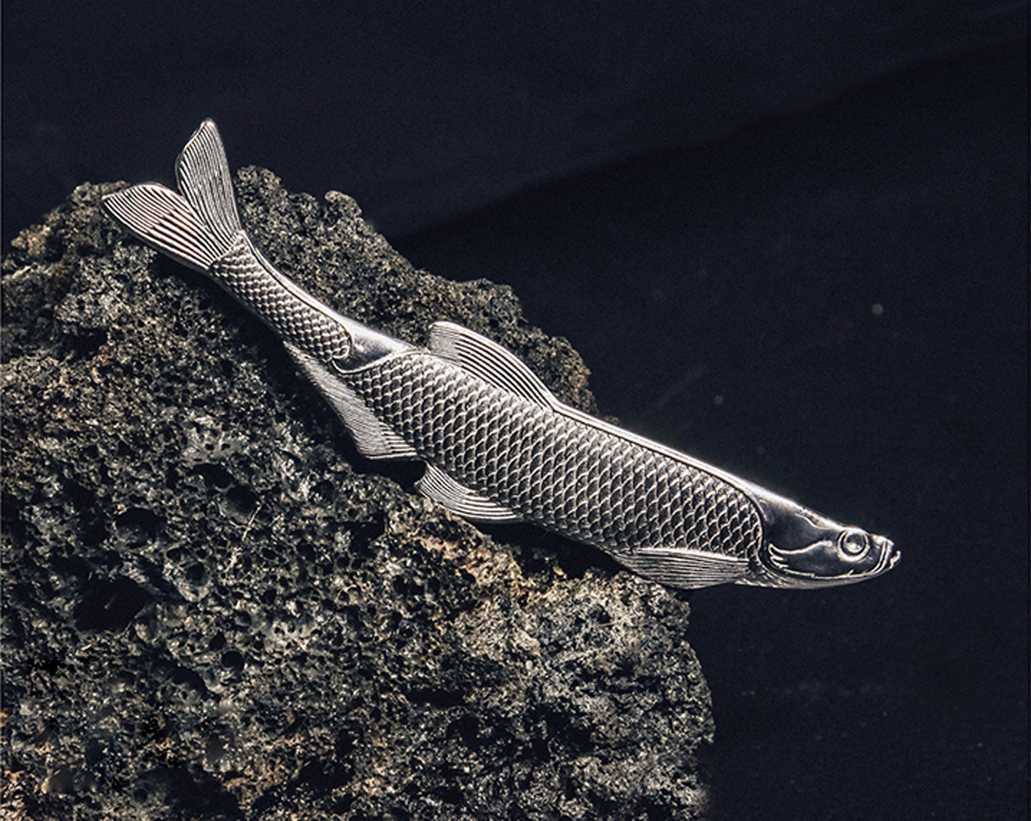 Predatory Carp Bookmark "Read and Live" Solid 316L Stainless steel EDC sea lover Fishermen gift Father gift, husband gift, best man