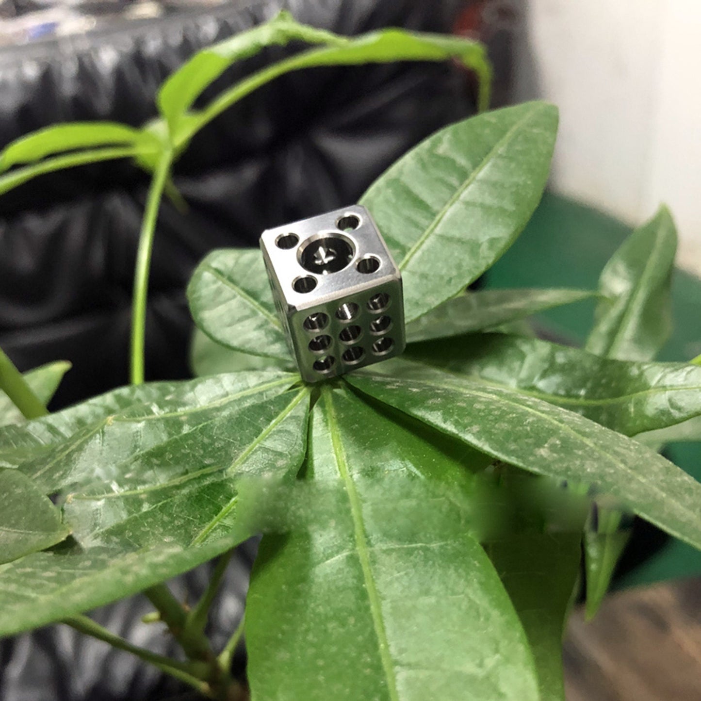 Titanium 5&9 Dice, EDC toys, Drinking Props, Party Supplies, Game dice, Running Dice, Traditional Dice, Metal Dice, Toys, D6, Creative Toy