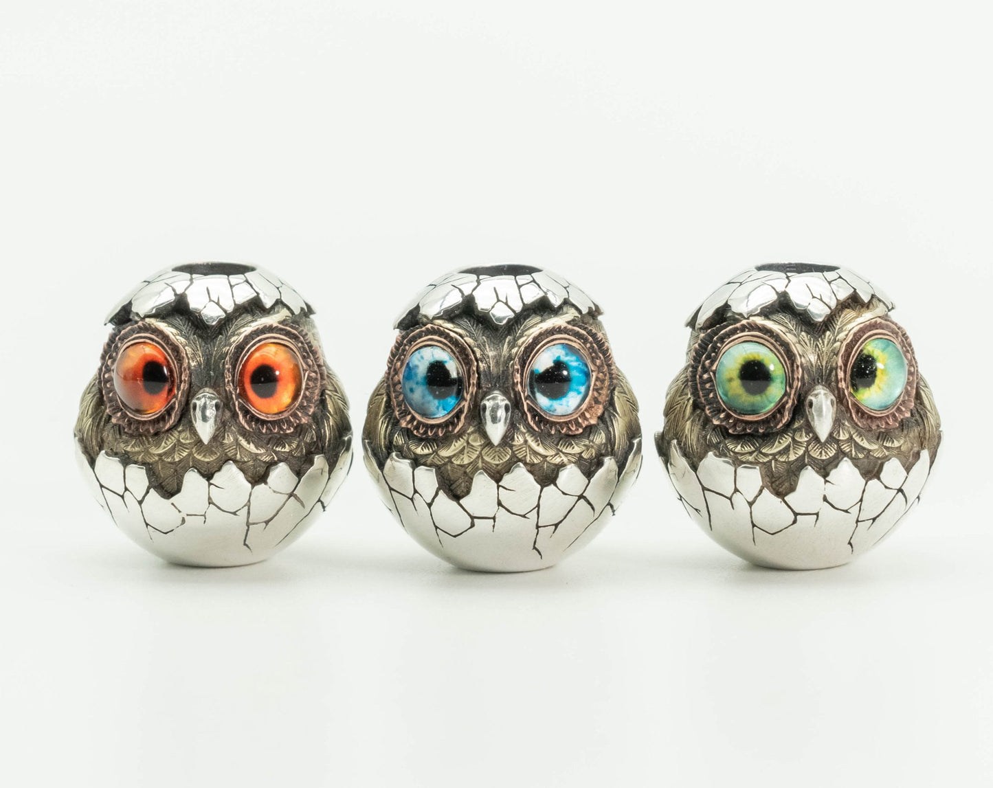Paracord Bead "Baby Owl Out of Egg" knife bead-lanyard bead-EDC bead-custom bead-gift for men-bracelet bead paracord bracelet