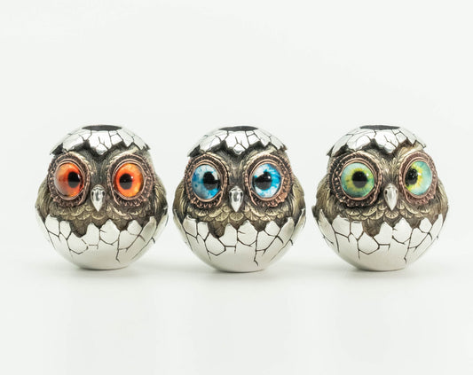 Paracord Bead "Baby Owl Out of Egg" knife bead-lanyard bead-EDC bead-custom bead-gift for men-bracelet bead paracord bracelet