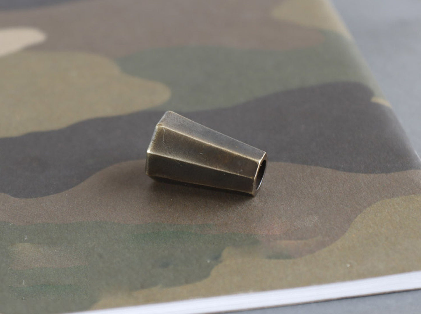 Paracord bead "Brass Pencil Stub" knife bead-lanyard bead-EDC bead-custom bead-gift for men-bracelet bead